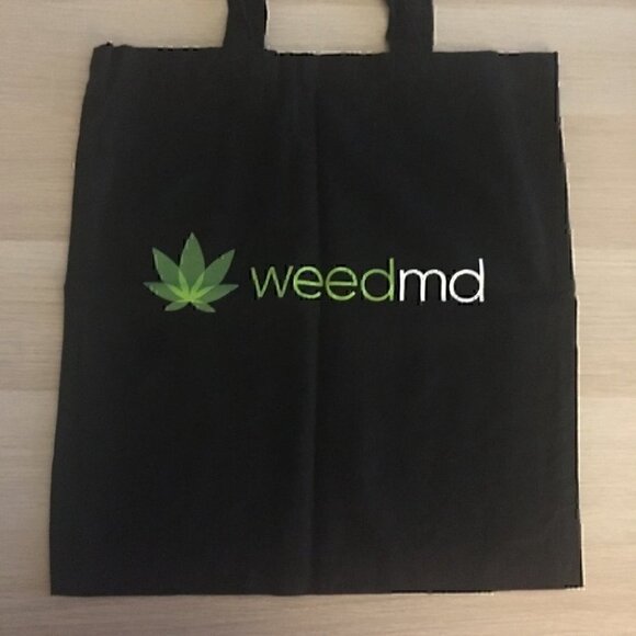 WeedMD Black Tote Bag - Picture 2 of 3